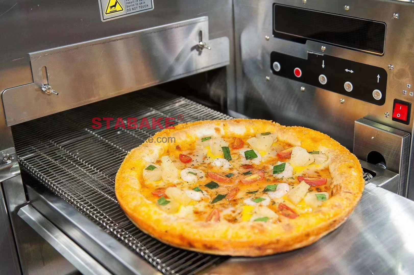 Hot Air Circulating Conveyor Pizza Baking Oven