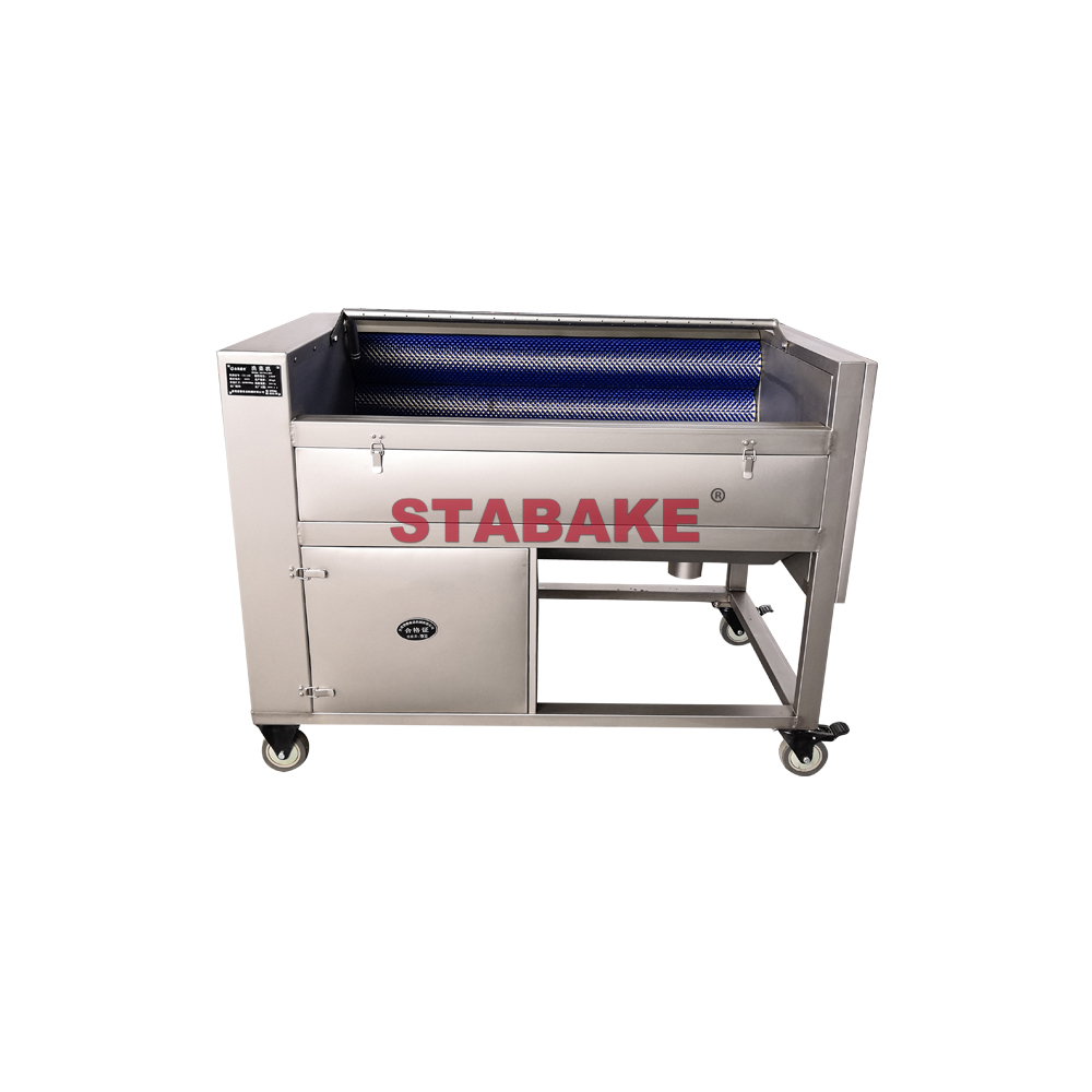 Full SS304 Stainless Steel Root Vegetable Washing And Peeling Machine